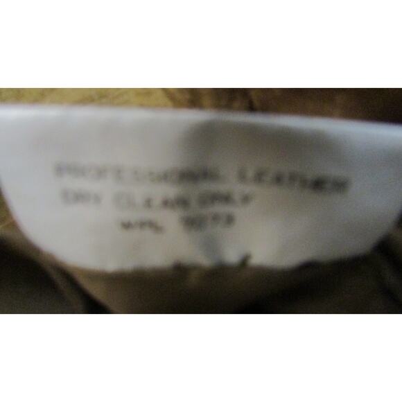 West Bay Leather Womens 2-Pc Suit Set Brown Blazer Jacket M And Skirt Size 8 - Picture 14 of 14